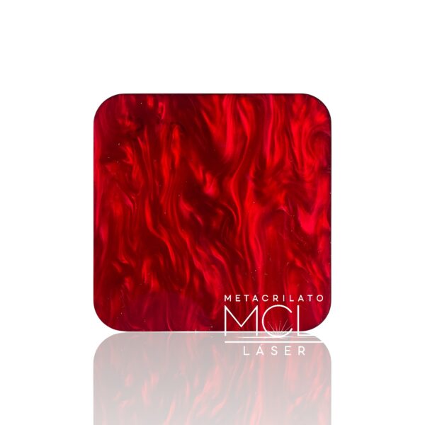 Metacrilato Nacarado Rojo 3mm metacrilato nacarado rojo 3mm