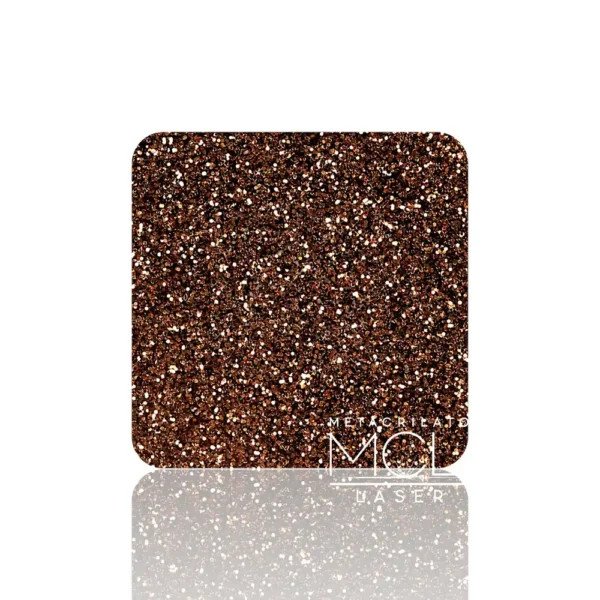 METACRILATO MARRÓN OSCURO GLITTER