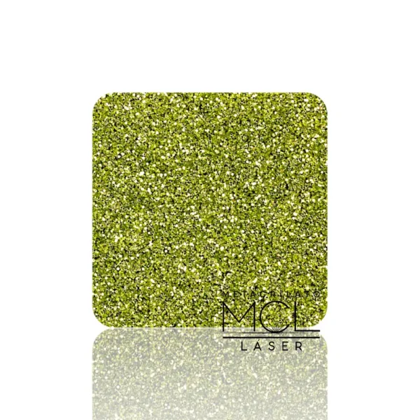 METACRILATO VERDE MANZANA GLITTER