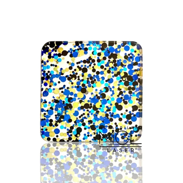 CT215 METACRILATO CONFETI AZUL MULTICOLOR