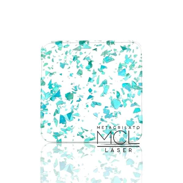 METACRILATO TURQUESA FLAKE