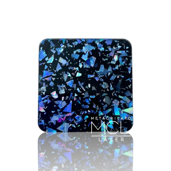 METACRILATO AZUL FLAKE NEGRO