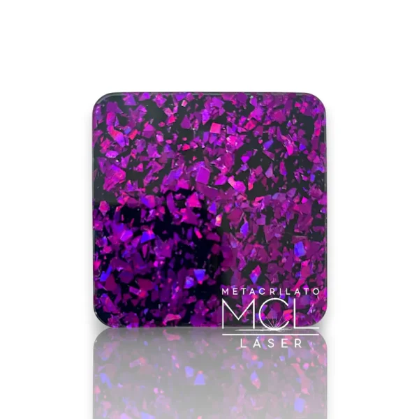 FLAKE PÚRPURA EFN300 METACRILATO VIOLETA FLAKE NEGRO