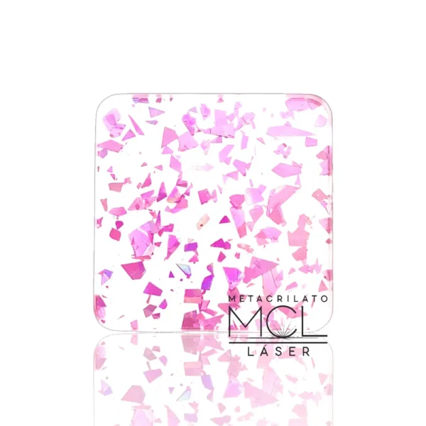 METACRILATO ROSA FLAKE