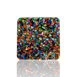 METACRILATO CONFETI PARTY HEXAGONAL