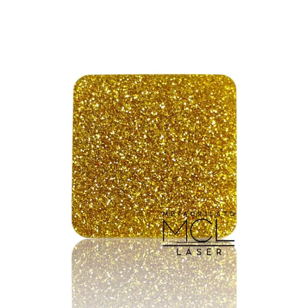 METACRILATO DORADO GLITTER