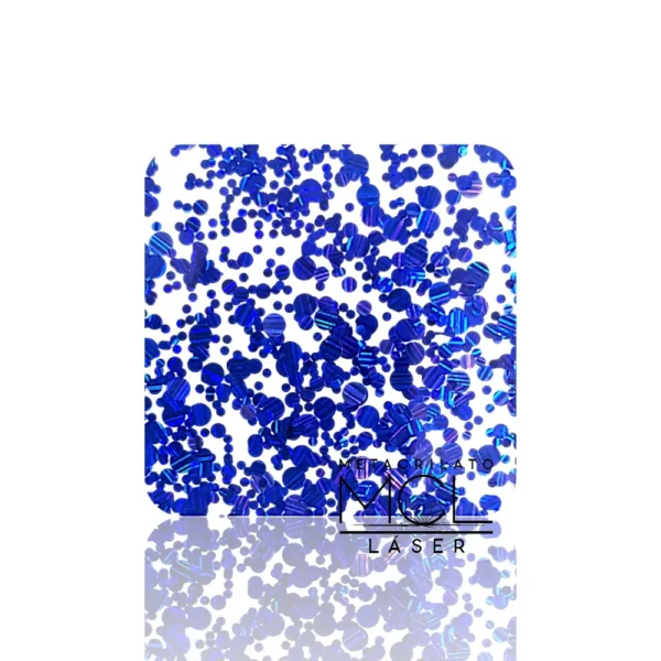 CTS080 METACRILATO CONFETI AZUL INTENSO