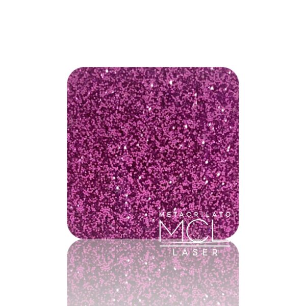 Metacrilato Glitter Violeta 3mm