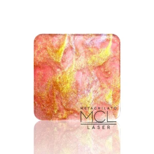 METACRILATO TRASLÚCIDO CORAL/ORO