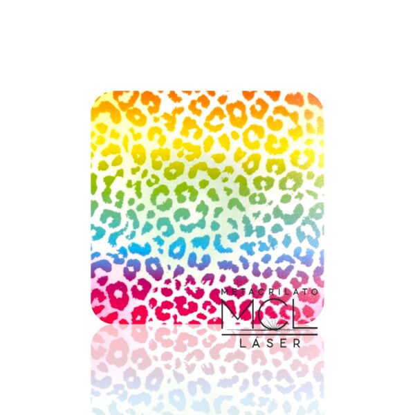 METACRILATO ANIMAL PRINT ARCO IRIS