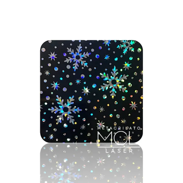 METACRILATO COPOS DE NIEVE NEGRO