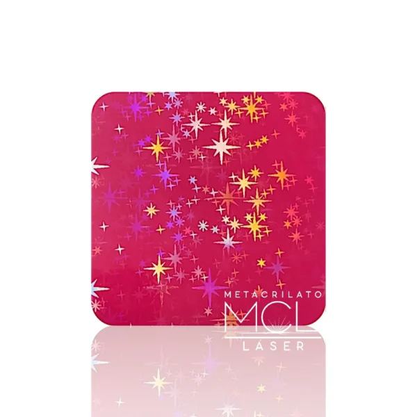 METACRILATO ESTRELLAS IRIDISCENTES ROSA