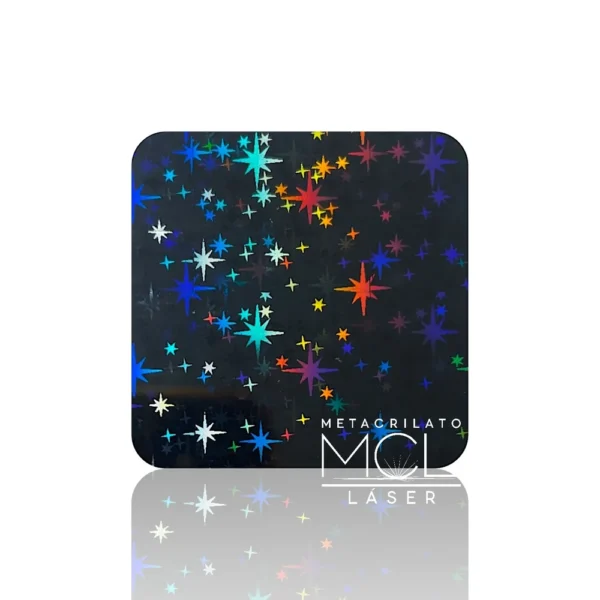 METACRILATO ESTRELLAS IRIDISCENTES NEGRO