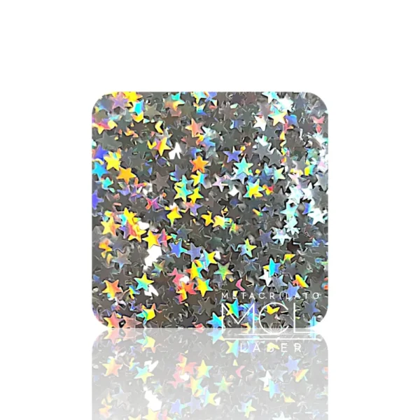 ESTRELLAS PLATA TS07 METACRILATO ESTRELLAS PLATA
