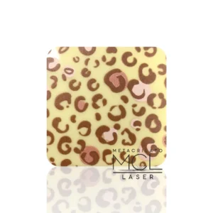 METACRILATO ANIMAL PRINT AMARILLO