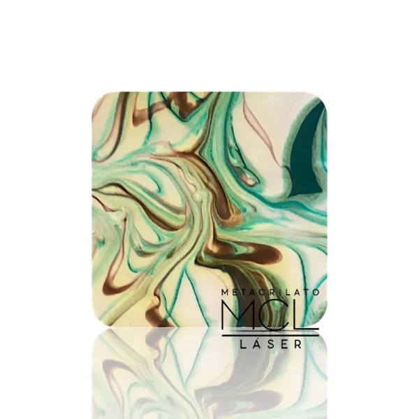 METACRILATO VERDE/MARRÓN 250X300MM OUTLET