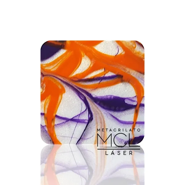 NARANJA VIOLETA METACRILATO NARANJA/VIOLETA 250X300MM OUTLET