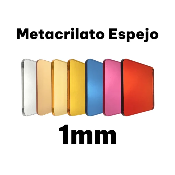 metacrlato espejo 1mm Metacrilato Espejo Dorado Claro de 1mm