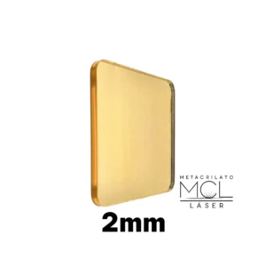 metacrilato espejo dorado claro 2mm