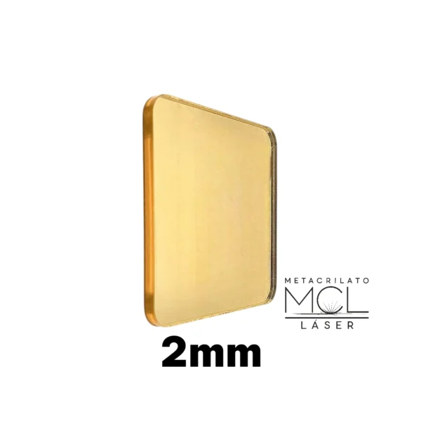 metacrilato espejo dorado claro 2mm metacrilato espejo dorado claro 2mm