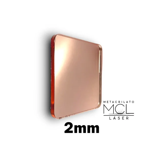 metacrilato espejo oro rosa 2mm metacrilato espejo oro rosa 2mm