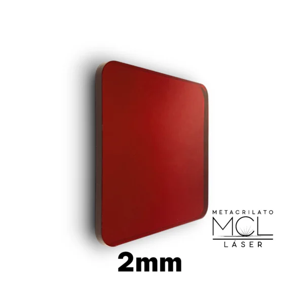 metacrilato espejo rojo oscuro 2mm