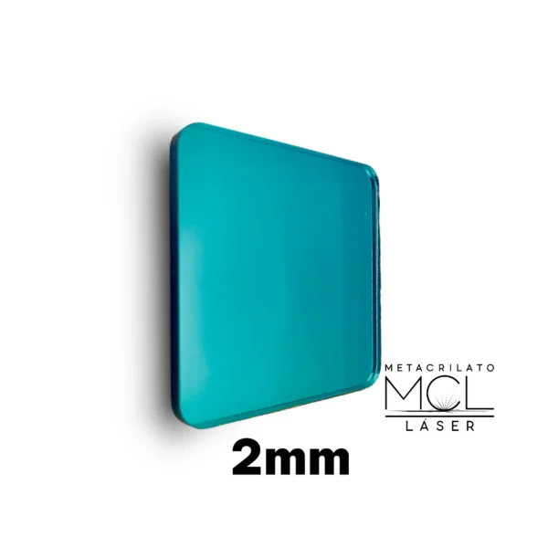 metacrilato espejo turquesa 2mm