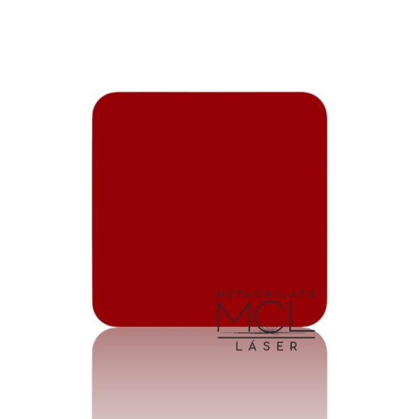 Metacrilato Opaco Rojo Oscuro