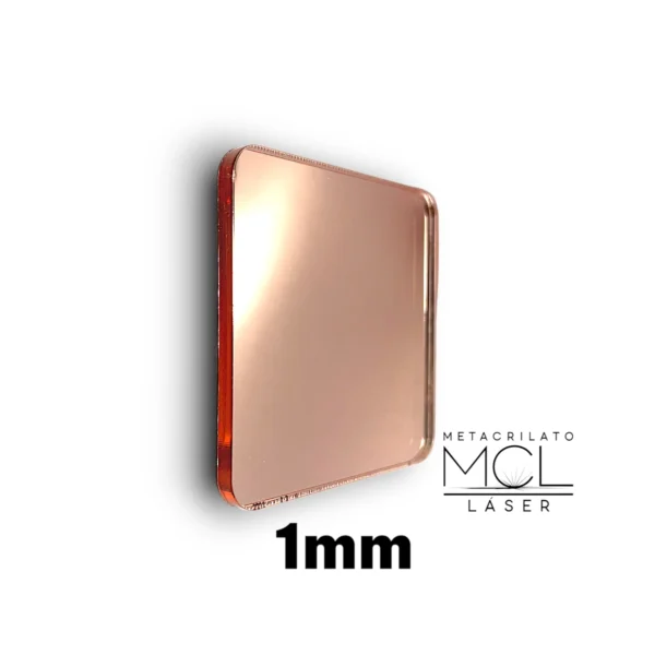 metacrilato espejo oro rosa 1mm metacrilato espejo oro rosa 1mm