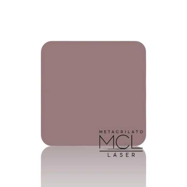 Metacrilato Opaco Malva Ceniza 3mm